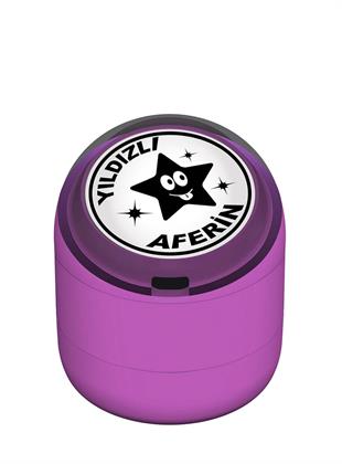 Yıldızlı Aferin Motivasyon Kaşesi 22mm Yuvarlak