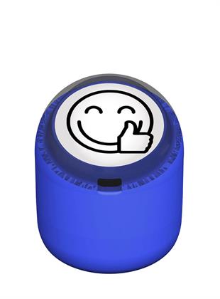 Gülen Emojili Okey Motivasyon Kaşesi 22mm Yuvarlak