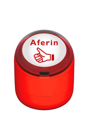 Aferin Motivasyon Flash Kaşe 22mm Yuvarlak