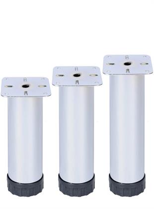 40 cm Ø 51mm Plastik Pingolu Ayarlı Metal Baza Ayağı