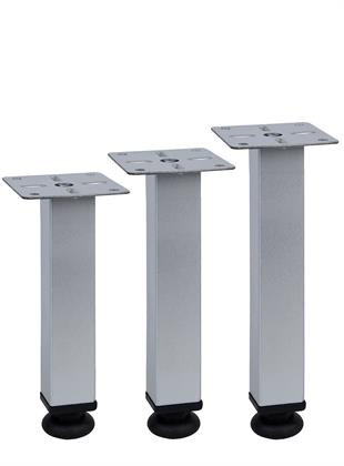 25cm 25mm x 25mm Plastik Pingolu Kare Demir Baza Ayağı