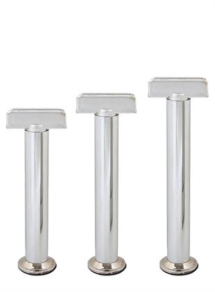 25cm Ø32mm U Geçme Ayarlı 18mm Sunta İçin Metal Baza Ayağı