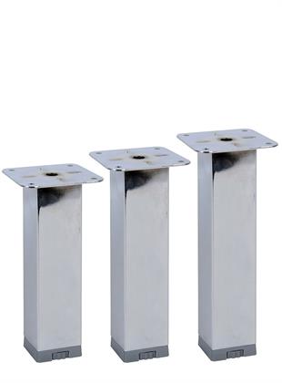 25cm 40mm x 40mm Plastik Pingolu Kare Demir Baza Ayağı