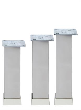 25cm 40x40mm Kare Alüminyum Düz İnoks Baza Ayağı