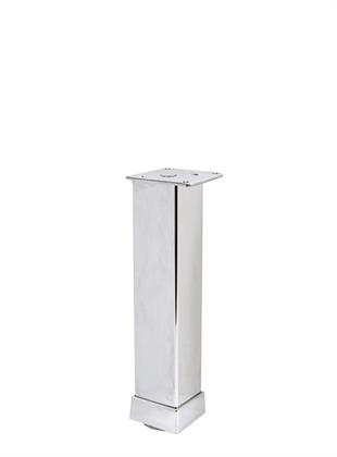 25cm 40x40mm Kare Alüminyum Düz Parlak Eloksal Baza Ayağı