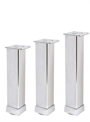 30cm 40x40mm Kare Alüminyum Düz Parlak Eloksal Baza Ayağı