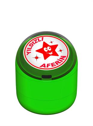 Yıldızlı Aferin Motivasyon Kaşesi 22mm Yuvarlak