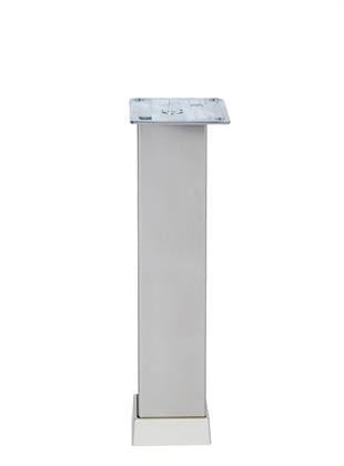 40cm 40x40mm Kare Alüminyum Düz İnoks Baza Ayağı