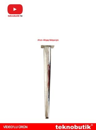 41cm Ahşap Ø60x Ø32mm Konik Masa ve Sehpa Ayağı