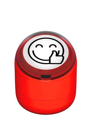 Gülen Emojili Okey Motivasyon Kaşesi 22mm Yuvarlak