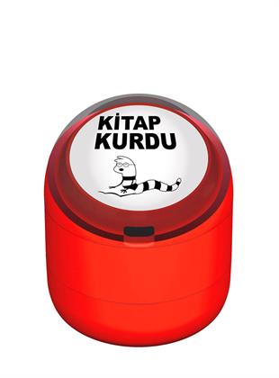 Kitap Kurdu Motivasyon Kaşesi 22mm Yuvarlak