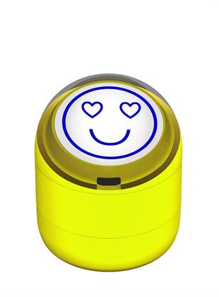 Mutlu Emojili Motivasyon Kaşesi 22mm Yuvarlak