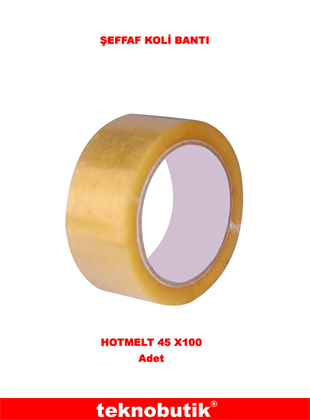 45x100 Hotmelt Şeffaf Koli Bantı