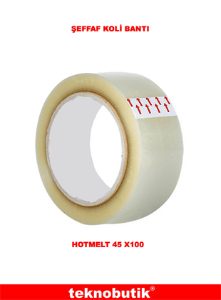 45x100 Hotmelt Şeffaf Koli Bantı