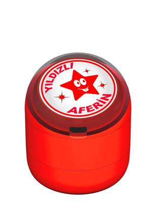 Yıldızlı Aferin Motivasyon Kaşesi 22mm Yuvarlak