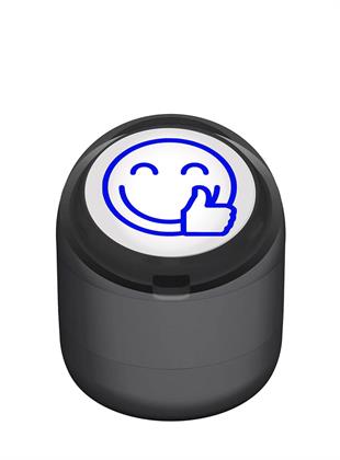 Gülen Emojili Okey Motivasyon Kaşesi 22mm Yuvarlak