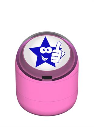 Okey Diyen Şakacı Yıldız Motivasyon Kaşesi 22mm Yuvarlak