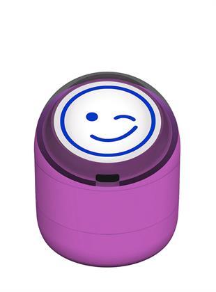 Göz Kırpan Gülen Emoji Motivasyon Kaşesi 22mm Yuvarlak