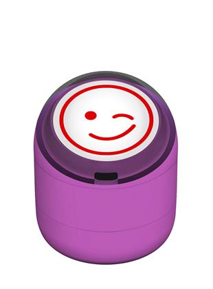 Göz Kırpan Gülen Emoji Motivasyon Kaşesi 22mm Yuvarlak