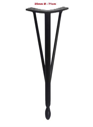 71cm 25mm Çap Üçlü Firkete Masa Ayağı