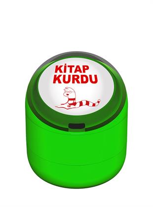 Kitap Kurdu Motivasyon Kaşesi 22mm Yuvarlak