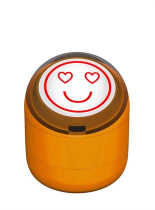 Mutlu Emojili Motivasyon Kaşesi 22mm Yuvarlak