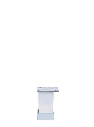 6 cm 40x40mm Kare Alüminyum Düz Mat Eloksal Baza Ayağı