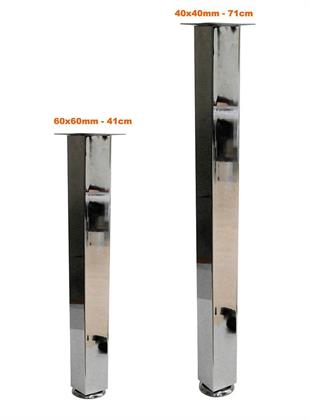 60x60mm 87cm Kare Profil Ahşap İçin Masa Ayağı
