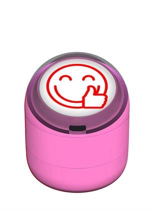 Gülen Emojili Okey Motivasyon Kaşesi 22mm Yuvarlak