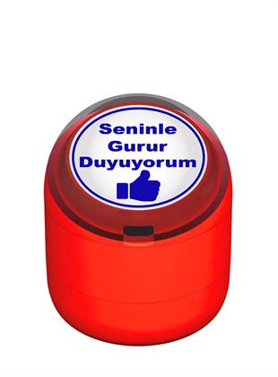 Seninle Gurur Duyuyorum Motivasyon Kaşesi 22mm Yuvarlak