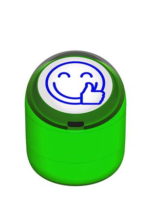 Gülen Emojili Okey Motivasyon Kaşesi 22mm Yuvarlak