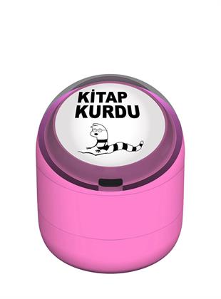 Kitap Kurdu Motivasyon Kaşesi 22mm Yuvarlak