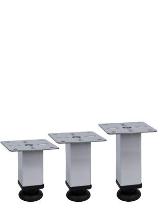 8cm 25mm x 25mm Plastik Pingolu Kare Demir Baza Ayağı