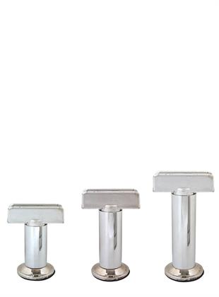 6cm Ø32mm U Geçme Ayarlı 18mm Sunta İçin Metal Baza Ayağı