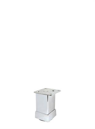 6cm 40x40mm Kare Alüminyum Düz Krom Baza Ayağı