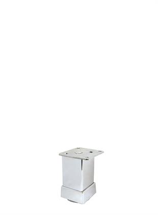 6cm 40x40mm Kare Alüminyum Düz Parlak Eloksal Baza Ayağı