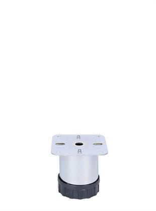 6 cm Ø51mm Plastik Pingolu Ayarlı Metal Baza Ayağı