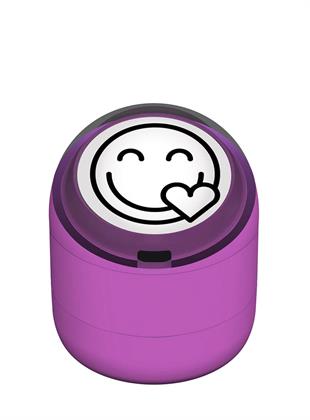 Gülen Emoji Kalp Motivasyon Kaşesi 22mm Yuvarlak