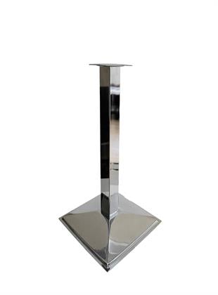 71cm Boy 60cm x 60mm Profil Kare Piramit Taban Masa Ayağı