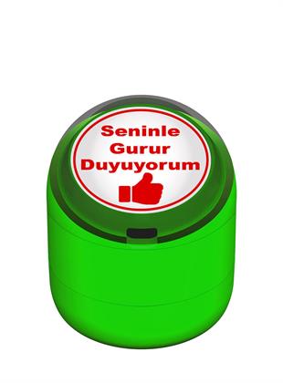 Seninle Gurur Duyuyorum Motivasyon Kaşesi 22mm Yuvarlak