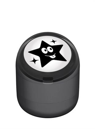 Şakacı Yıldız Emojili Motivasyon Kaşesi 22mm Yuvarlak