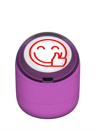 Gülen Emojili Okey Motivasyon Kaşesi 22mm Yuvarlak