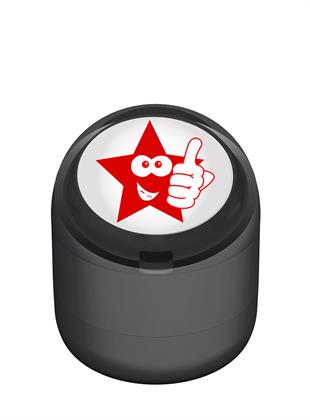 Okey Diyen Şakacı Yıldız Motivasyon Kaşesi 22mm Yuvarlak