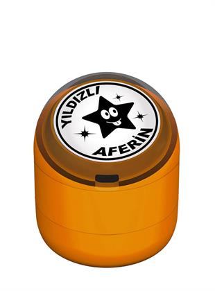 Yıldızlı Aferin Motivasyon Kaşesi 22mm Yuvarlak