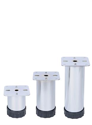 8 cm 42 Ø (Çap) Plastik Pingolu Ayarlı Metal Baza Ayağı