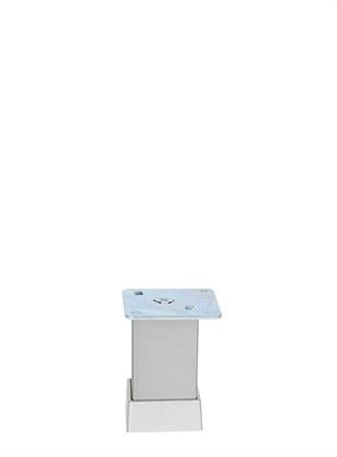 8cm 40x40mm Kare Alüminyum Düz İnoks Baza Ayağı