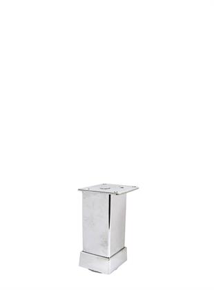 8cm 40x40mm Kare Alüminyum Düz Krom Baza Ayağı