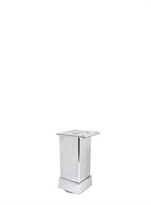 8cm 40x40mm Kare Alüminyum Düz Parlak Eloksal Baza Ayağı