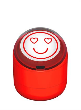 Mutlu Emojili Motivasyon Kaşesi 22mm Yuvarlak