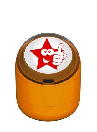 Okey Diyen Şakacı Yıldız Motivasyon Kaşesi 22mm Yuvarlak Teknobutik.com'da